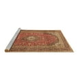 thumbnail image 2 of Ahgly Company Machine Washable Indoor Rectangle Medallion Brown Traditional Area Rugs, 7' x 9', 2 of 4