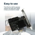 thumbnail image 3 of enqiretly PCI-E to SATA Extender Splitter High Speed PCI-Express Expansion Card Desktop Computer Accessory, SA3106J, 6 ports, 3 of 3