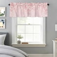 thumbnail image 3 of Curtain Valance for Windows, Spring Summer Pink Cherry Blossoms Kitchen Valances Rod Pocket Short Curtains, Watercolor Plants Window Valance for Bedroom Bathroom Living room 60x14in, 3 of 9