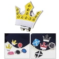 thumbnail image 3 of Marcadores de pelotas de golf extraíbles Zulema Clip de sombrero desmontable Corona amarilla, 3 of 8