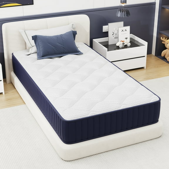 Twin Mattress, Holaki 6" Memory Foam and Spring Hybrid Mattress in a Box, Cool Individual Pocket Spring Mattress with Medium Soft, Breathable Fabric & Adaptive Support, CertiPUR-US