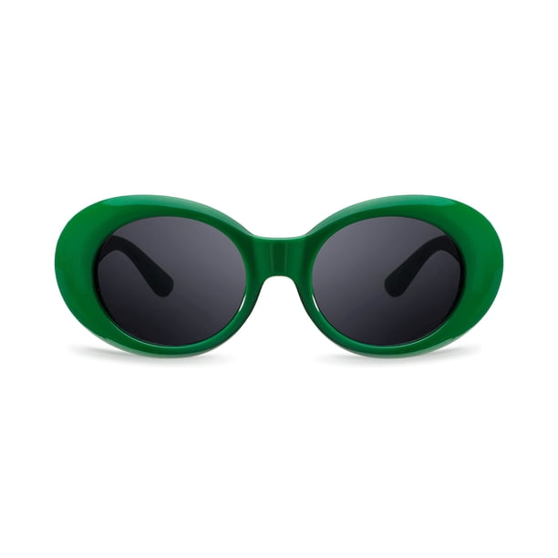 Gafas de sol FEISEDY Clout Goggles B2253 Retro Ovaladas Verdes
