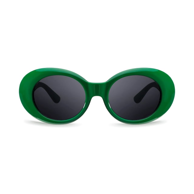 Gafas de sol FEISEDY Clout Goggles B2253 Retro Ovaladas Verdes