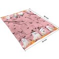 thumbnail image 4 of Pink Ghost Bat Halloween Pattern Blanket,Comfortable Soft Lamb Wool Throw Blanket,All Season,Warm Lightweight Blankets for Sofa Bed Couch Living Room Chair,60"x80", 4 of 4