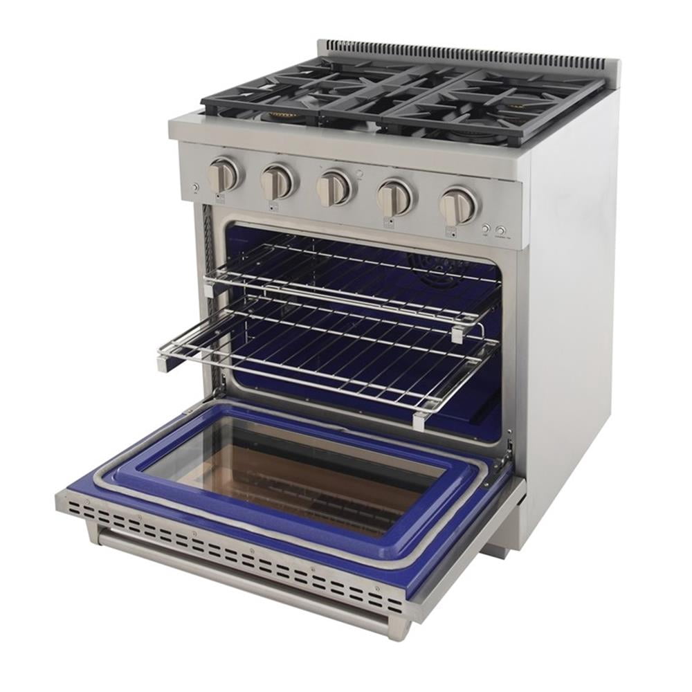 Pemberly Row 30" Propane Gas Range in Stainless Steel with True Simmer Burners