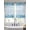 Blue, variant on Ocean Coral Sheer Curtains 45 Inch Length 2 Panels Set, Coastal Sea Fish Starfish Coral Summer Red Voile Window Treatment Rod Pocket Small Kitchen Curtains Drapes for Bedroom 52"x45"x2