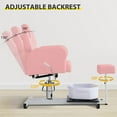 thumbnail image 6 of KIGOTY Pedicure Chair with Stool Massage Foot Bath, 360 Degree Swivel Foot Spa Chair, Hydraulic Pedicure Chair for Massage Shop, Pedicure Shop, Beauty Salons, Spa, Pink, 6 of 7