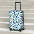thumbnail image 6 of Fuzoiu Golden Blue Snowflakes Print Suitcase Cover,Washable Luggage Covers for Suitcase,Elastic Luggage Protector Cover,Scratch Resistant Travel Suitcase Covers-X-Large, 6 of 7
