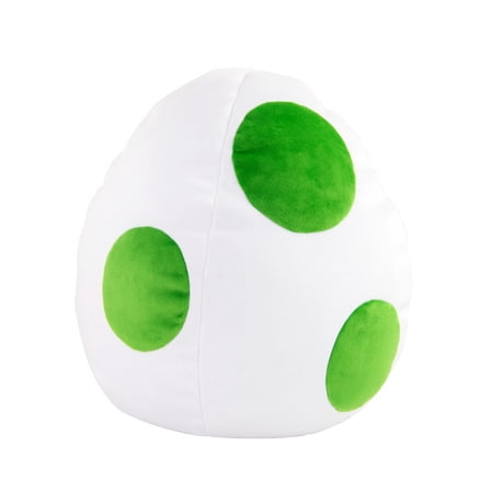 Club Mocchi Mocchi Plush, 12" Nintendo Super Mario Yoshi Egg Plush Stuffed Toy, Green & White