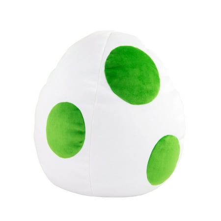 Photo 1 of Club Mocchi Mocchi Plush, 12" Nintendo Super Mario Yoshi Egg Plush Stuffed Toy, Green & White