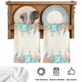 thumbnail image 5 of Beige Coastal Kitchen Towels Set of 4, Summer Nautical Beach Coral Starfish Absorbent Dish Towels for Kitchen, Microfiber Hand Towel, Quick Drying Tea Towel for Cleaning Decorative Dishcloths, 5 of 7
