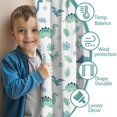 thumbnail image 3 of Blue Toned Dinosaur Pattern Insulated Teens Curtains Set Of 2, Bedroom Essentials, Toddler Room Decor 52"x84", 3 of 5