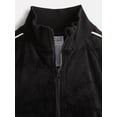 thumbnail image 2 of Athletic Works Girls Active Velour Track Jacket, Sizes 4-18, 2 of 3