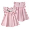thumbnail image 2 of Qudderr Robes en Coton pour Petites Filles de 1 à 7 Ans, Robe Sans Manches Décontractée pour Enfants, Robe d'Été Imprimée pour Bébés, 2 of 8