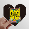thumbnail image 1 of Spanish Food Birthday Language Word Heart Vinyl Sticker Bicycle Bottle Decal, 1 of 3