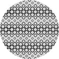thumbnail image 1 of Ahgly Company Machine Washable Indoor Round Transitional White Smoke Area Rugs, 5' Round, 1 of 7
