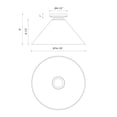 thumbnail image 5 of FM570314BGCL-Alora Lighting-Salem - 1 Light Flush Mount-8 Inches Tall and 14.13 Inches Wide-Brushed Gold Finish, 5 of 7