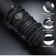 thumbnail image 4 of 12 Piezas Pulseras Trenzado Brazalete Hombre Cuero Vintage Modelo Negro 8 Cm 23 Cm, 4 of 4