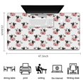 thumbnail image 5 of Long Mouse Pads for Desk,White Cow Face Pattern Desk Mats on Top Of Desks, Desk Mouse Pad Extra Large with 3mm Non-Slip Base and Stitched Edge for Gaming,Office,Work,Home 47.3"x23.6", 5 of 6