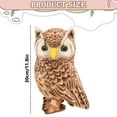 thumbnail image 5 of 3D Owl Ornament with Stereo Texture, 20cm/25cm/30cm Animal Decor for Home Desktop, Realistic Bird Figurines for Shelf Mantel Decoration, Nature Theme Display, 5 of 9