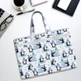 thumbnail image 6 of Kdxio Playful Penguins and Snowmen File Tote Document Bag Business Briefcase Bag Document Organizer Tote Briefcase for Letter A4 Files Business Teacher Office Bag, 6 of 8