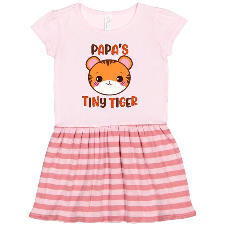 

Inktastic Papa s Tiny Tiger Cute Baby Tiger Design Gift Toddler Girl Dress