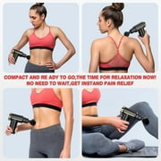 Cotsoco Mini Massage Gun, Cordless Handheld Deep Tissue Muscle Massager 6 Speeds Percussion Massage Device Super Quiet with Intelligent Pressure Sensing System