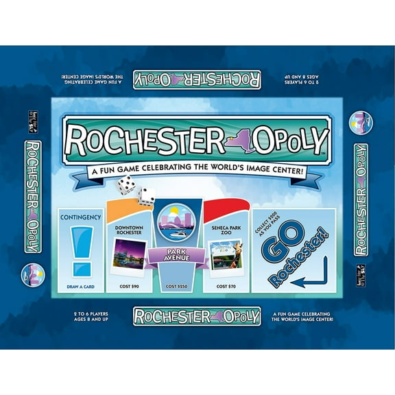 Rochester-Opoly City Themed Family Board Game, 2-6 Players