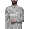 thumbnail image 3 of Atasi Party Wear Kurta Pajama For Men Mandarin Collar Ethnic Printed Kurta Set, 3 of 3