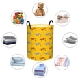 thumbnail image 3 of Lsque Leopard Print pattern Laundry Hamper Basket, Tall Woven Rope Hamper Basket for Clothes, Lightweight Storage Basket, Collapsible Waterproof-Medium, 3 of 8