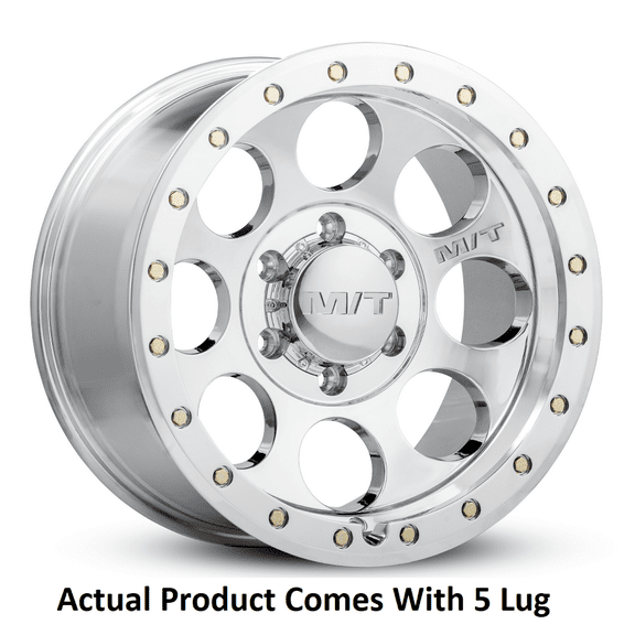 1 Mickey Thompson 17x9 5X5.00 -12 Classic Pro Polished Polished with Zinc Bolts Wheel Rim