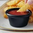thumbnail image 3 of Truecraftware – Set of 12- Smooth Ramekin 1-1/2 oz. Black Color Melamine - Individual Condiments Ramekins Portion Dipping Sauce, 3 of 5