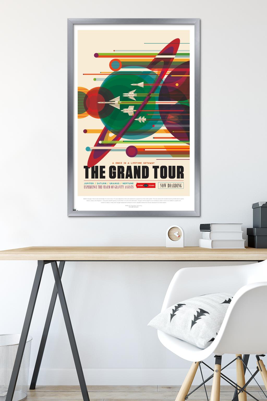 NASA - The Grand Tour Wall Poster, 22.375" x 34" Framed