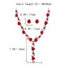 thumbnail image 4 of Ayyufe Fashion Jewelry Necklace Earring Set Acrylic Rose Pendant Stud Earrings Necklace Women Gift for Party Birthday, 4 of 10