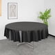thumbnail image 1 of Nvzi 5pcs Black 83.85 Inch Disposable Plastic Tablecloths Round Table Cloth Plastic Table Cover for Parties, 1 of 5