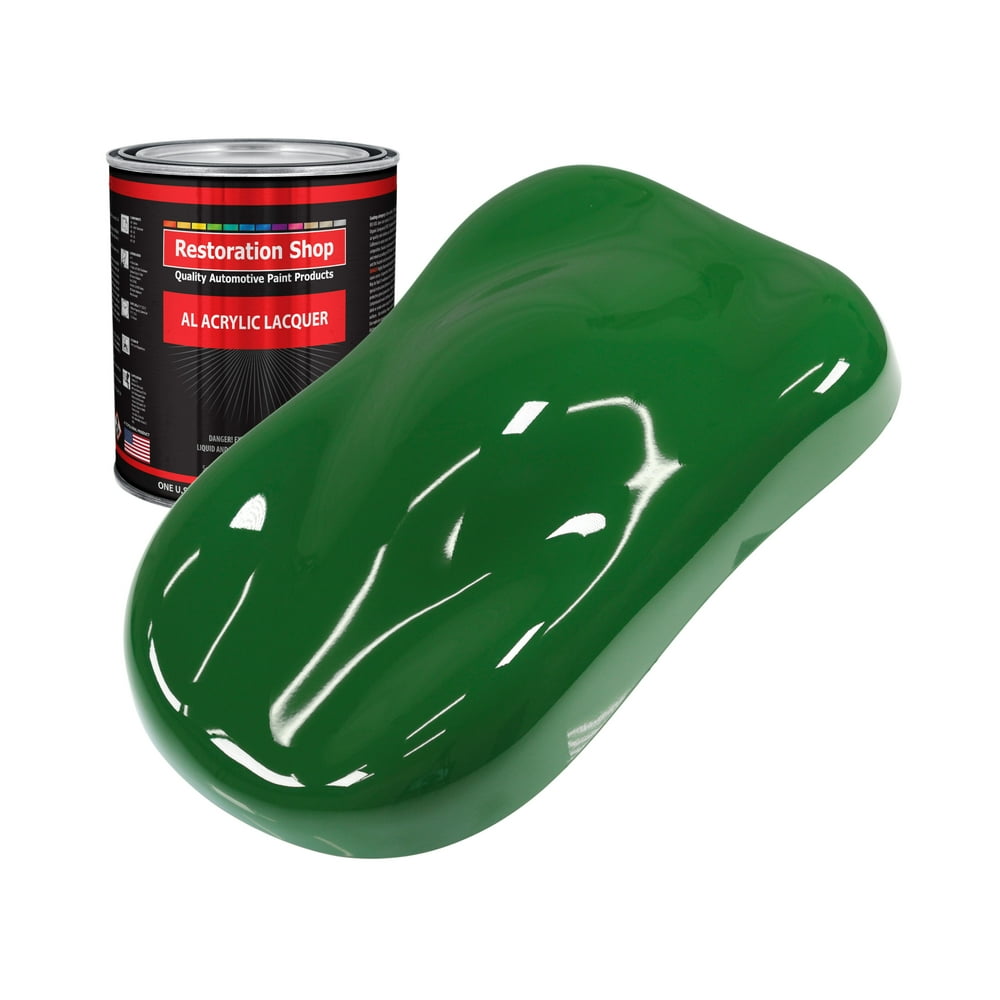 Restoration Shop Emerald Green Acrylic Lacquer Auto Paint Quart Paint Color Only