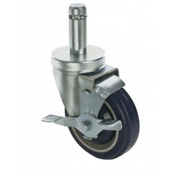 Focus Foodservice Chrome-Plated Shelf Post, 33", Silver