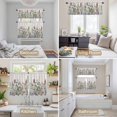 thumbnail image 6 of Spring Floral Kitchen Curtains Sets for Windows 24 Inch Length, Country Botanical Watercolor Botanical Rod Pocket Window Treatments Tier Curtains and Valances Set for Bedroom/Bathroom, 6 of 8