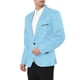 thumbnail image 4 of BLAZER DE HOMBRE INSPIRE CHIC De Un Botón Con Solapa Con Muesca, Bolsillo En El Pecho, Blazer Con Solapa Frontal 2XL Azul Claro, 4 of 6