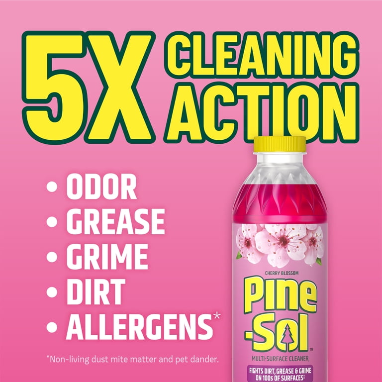 Pine-Sol Multi-Surface Cleaner Cherry Blossom 48 Fl Oz, Cuts