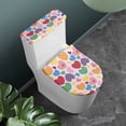 thumbnail image 2 of Renewold Valentine's Day Toilet Lid Cover Colorful Hearts Toilet Tank Lid Cover 2 PCS Machine Washable Toilet Seat Cover Protect Hands from Splash Liquid, 2 of 6
