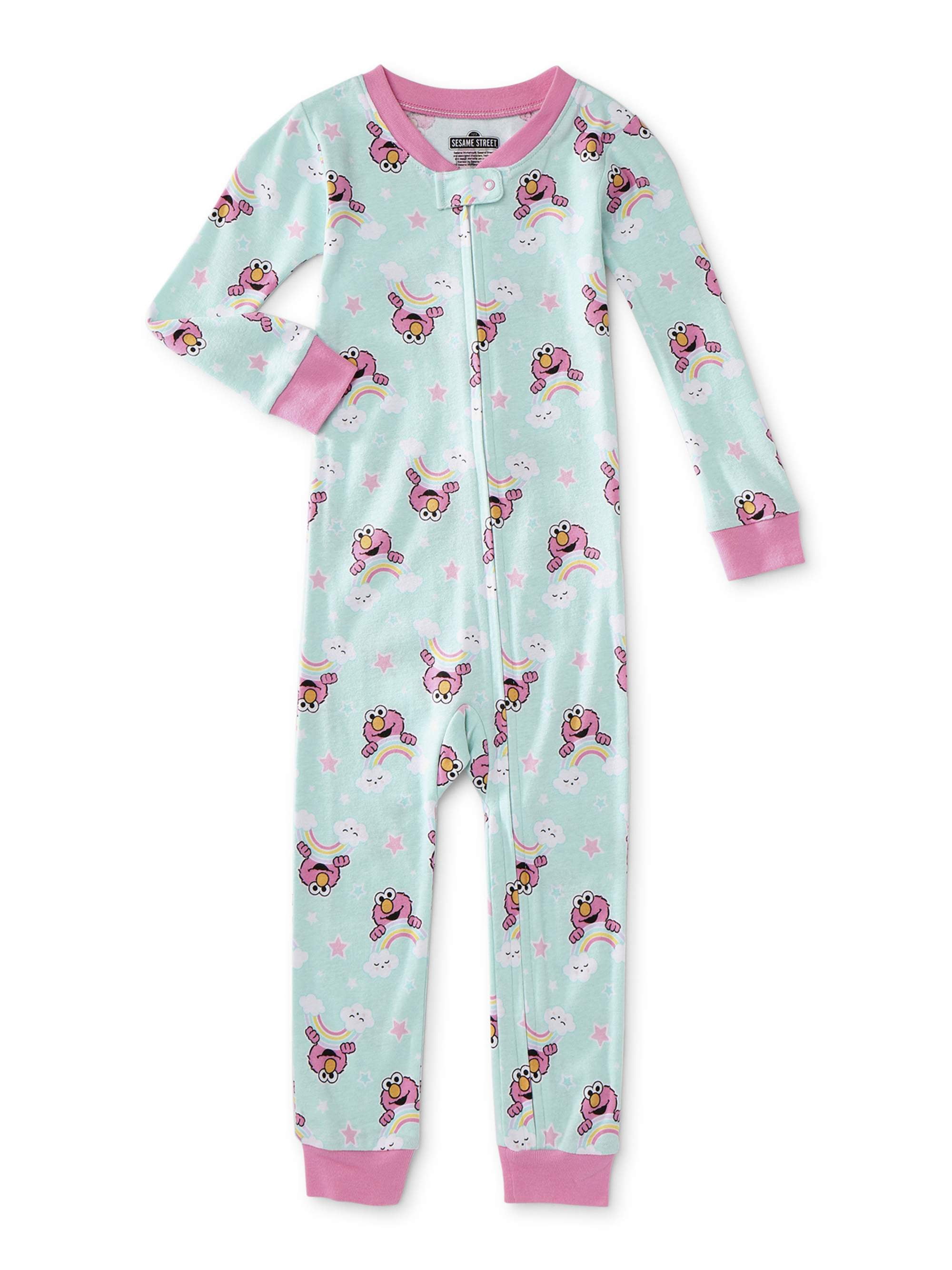 Sesame Street Elmo Baby Toddler Girls Fit and Flare Ultra Soft Dress