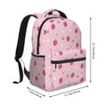 thumbnail image 2 of Pofeuu Strawberries Print Backpack for Men and Women - Basic Bookbag Casual Daypack Backpacks for College Work Travel-One Size, 2 of 5
