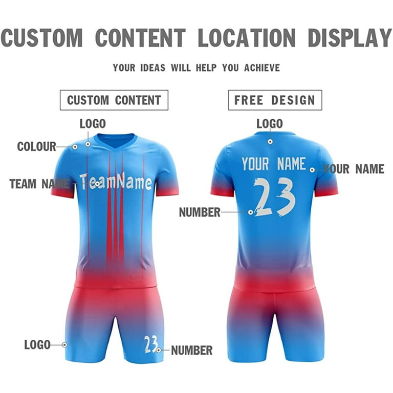 Wholesale Custom Design Soccer Uniform Sublimation Printing Soccer Wear Youth  Football Jersey Sets