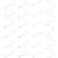 thumbnail image 1 of shiyou-Clear Nose Studs Clear Nose Rings for Work Plastic Nose Rings for Surgery Septum Retainer Invisible Nose Piercing Retainer 18g 20g Skin Color Nude, 1 of 4