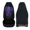 thumbnail image 6 of FOR U DESIGNS Elephant Boho Mandala Print Car Front Seat Covers Washable Driver Seat Cover with Backrest Scratch-Resistant Car Seat Protector Automotive Interior Accessories, 6 of 7
