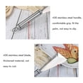 thumbnail image 4 of Cuchillo para tallar frutas, herramienta de cuchillo con canal antideslizante de acero inoxidable, herramienta para tallar frutas en forma de V, accesorios de cocina, (1 unidad), 4 of 5