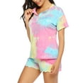 thumbnail image 6 of Avidlove Pajama Sets for Women 2 Piece Tie Dye Loungewear Set Cotton Tops & Shorts Ladies Pj Sets Sleepwear Matching Lounge Sets, 6 of 7