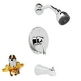 thumbnail image 1 of Shower Faucet set Bathroom Wall Mounted Rainfall Shower Faucet System with Pressure Balance Valve, 1 of 10