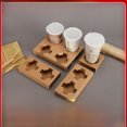 thumbnail image 1 of Portavasos desechable para llevar, posavasos para té con leche, taza individual, taza doble, cuatro tazas, base corrugada desgarrable, taza rechoncha, portavasos para café, 1 of 5